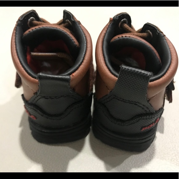 Polo Ralph Lauren Infant Booties Size 0 - Picture 4 of 8